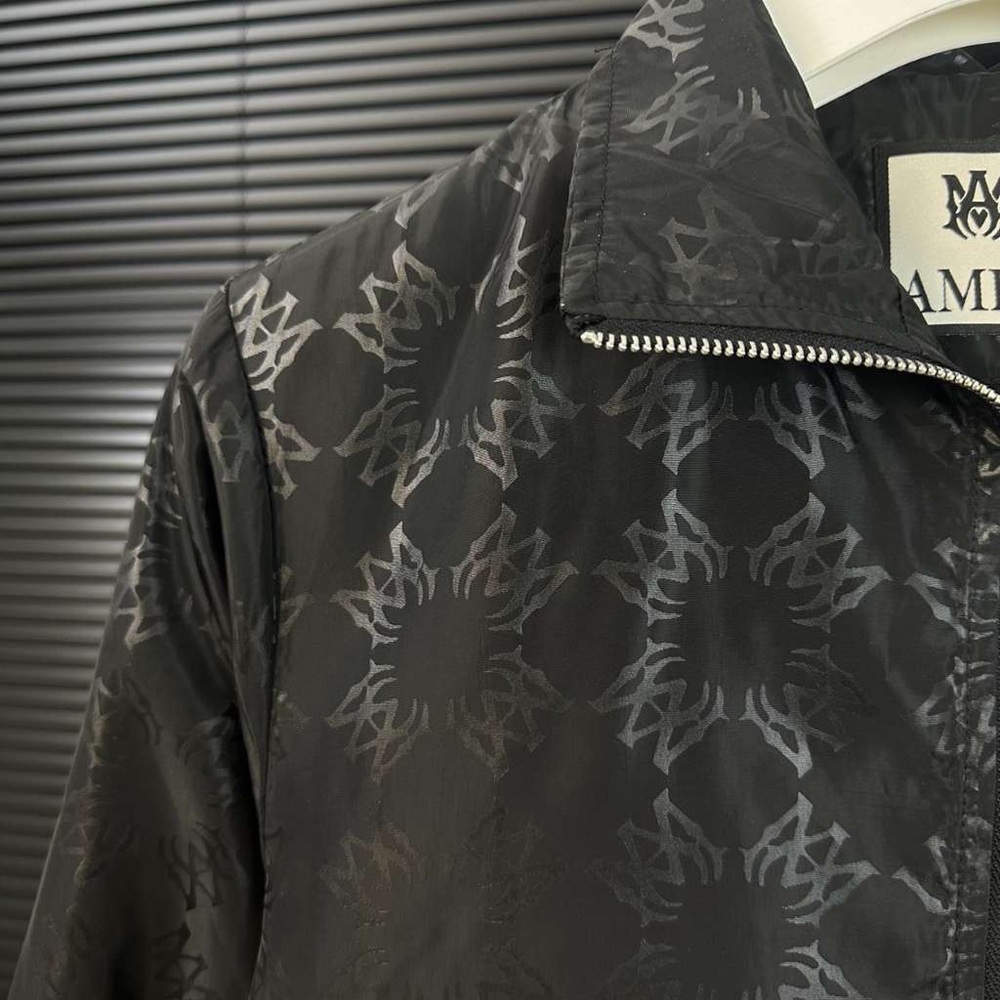 Amiri Black Patterned Bomber Jacket - image 6